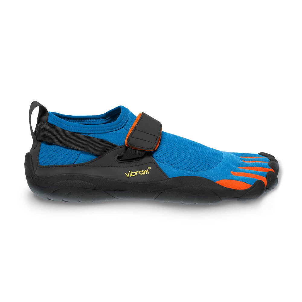 Vibram Five Fingers Mens KSO - Training Shoes Blue/Orange - GIF501876